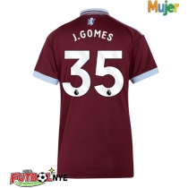 Camiseta Aston Villa Joao Gomes #35 Primera Equipación para mujer 2026-27 manga corta